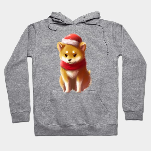 Cute Shiba Inu Drawing Hoodie by Play Zoo